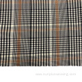 yarn dyed check bengaline stretch viscose fabric